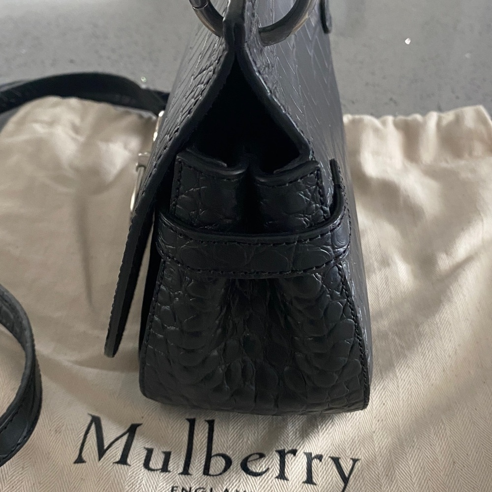 Mulberry Amberly Satchel Croc Embossed Limited Edition - Picture 2 of 11